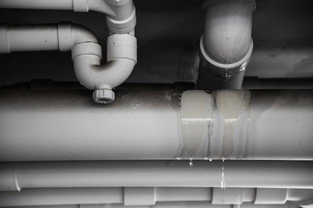 repair cracked abs drain pipe