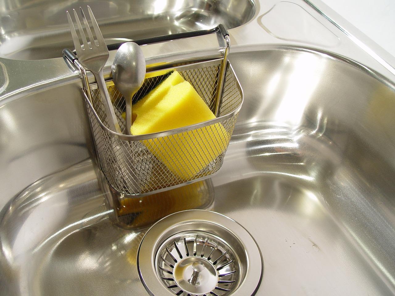 kitchen sink cleanout location