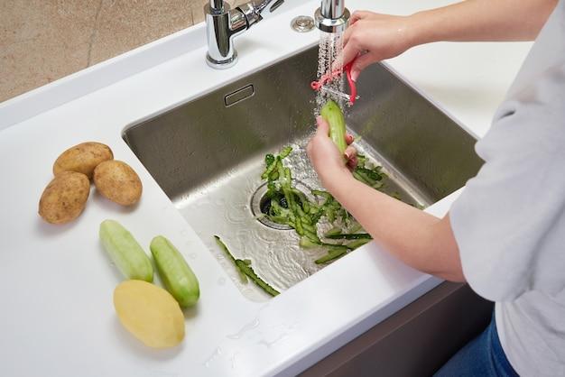 unclog potato peels kitchen sink