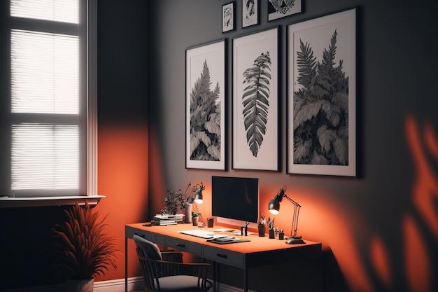 uplift desk industrial style color