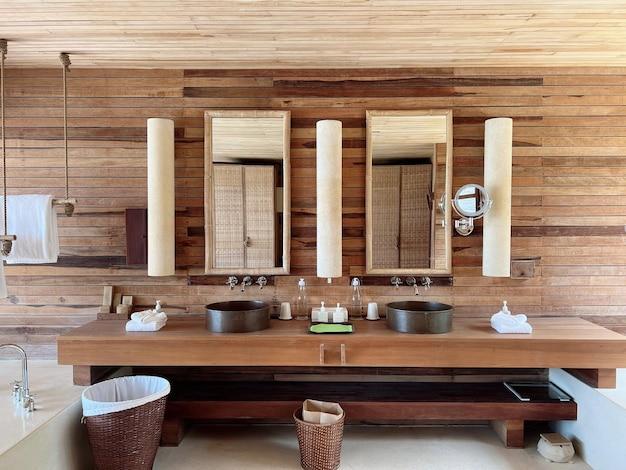 master bath with sauna