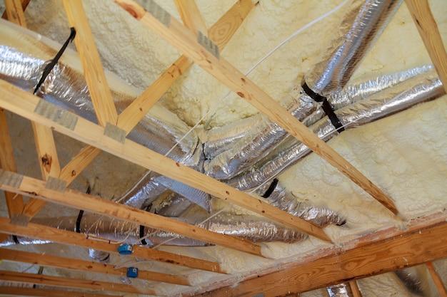 can you blow insulation between floors