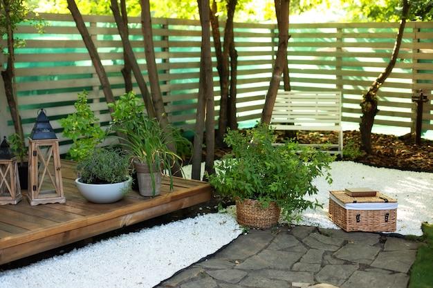 cozy garden nook