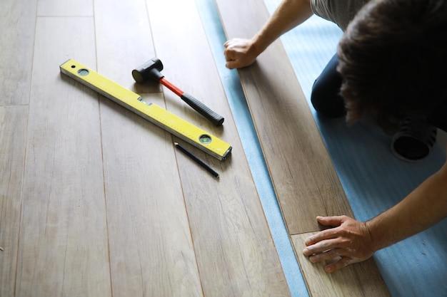 removing carpet and installing vinyl flooring