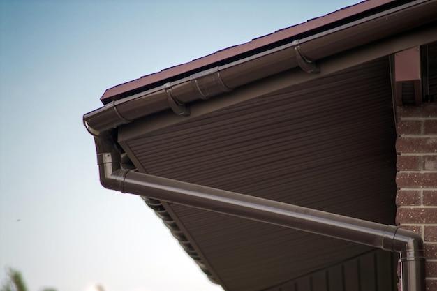 gutters on roof overhang