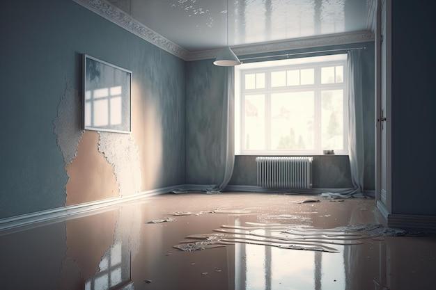 water leak in bedroom floor