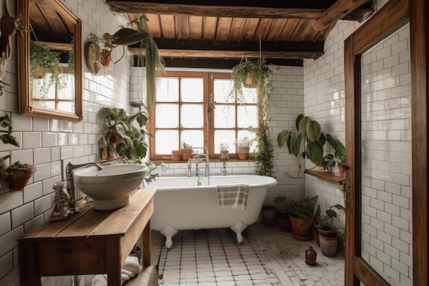 rustic bathroom ceiling ideas