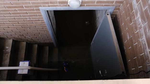 water coming in basement door