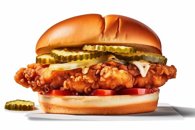 wendy's chicken sandwich with fried pickles