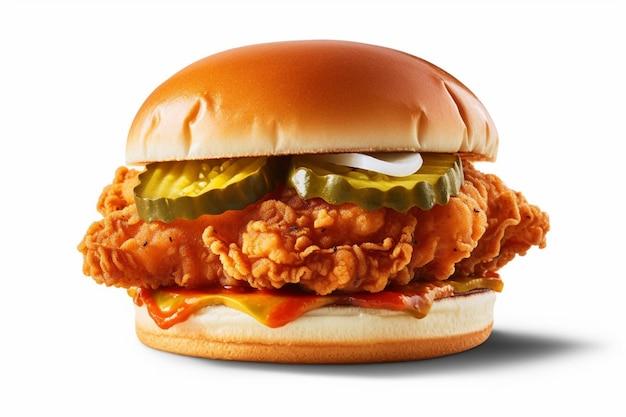 wendy's chicken sandwich with fried pickles