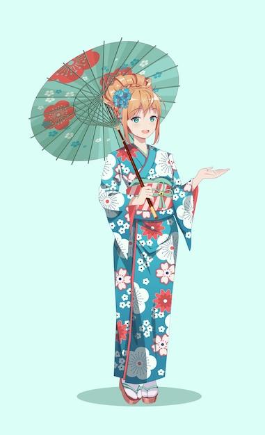 anime kimono