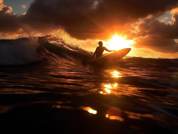 sun surfing
