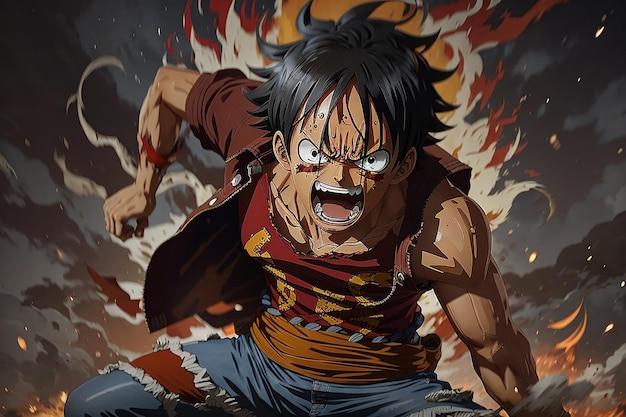 How old is Luffy when Ace dies?