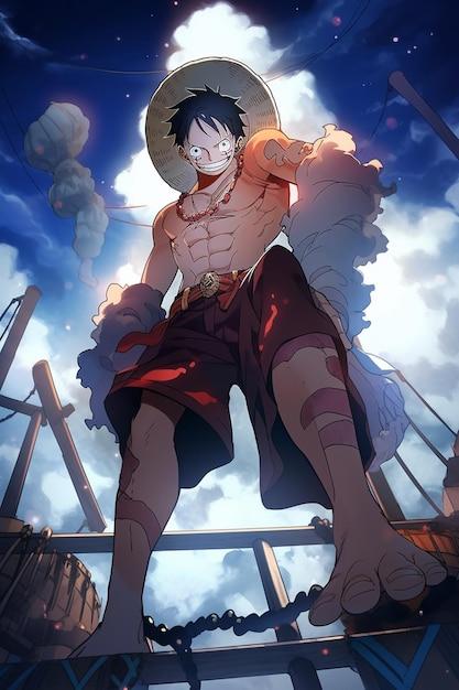 How old is Luffy when Ace dies?
