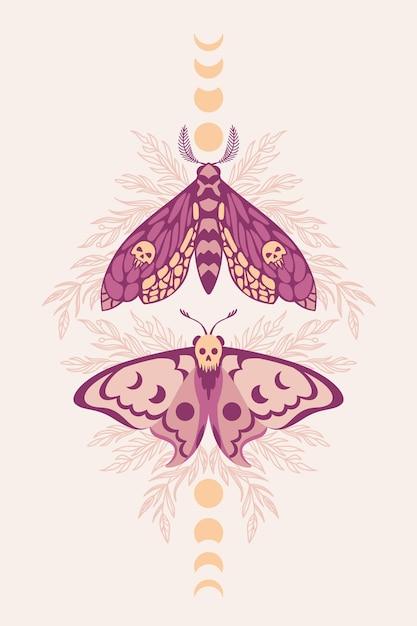 purple luna moth
