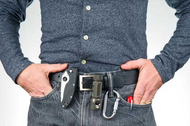knife buckle belt