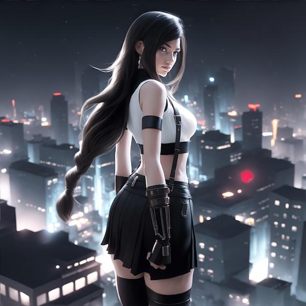 What size is Tifa Final Fantasy 7 Remake?