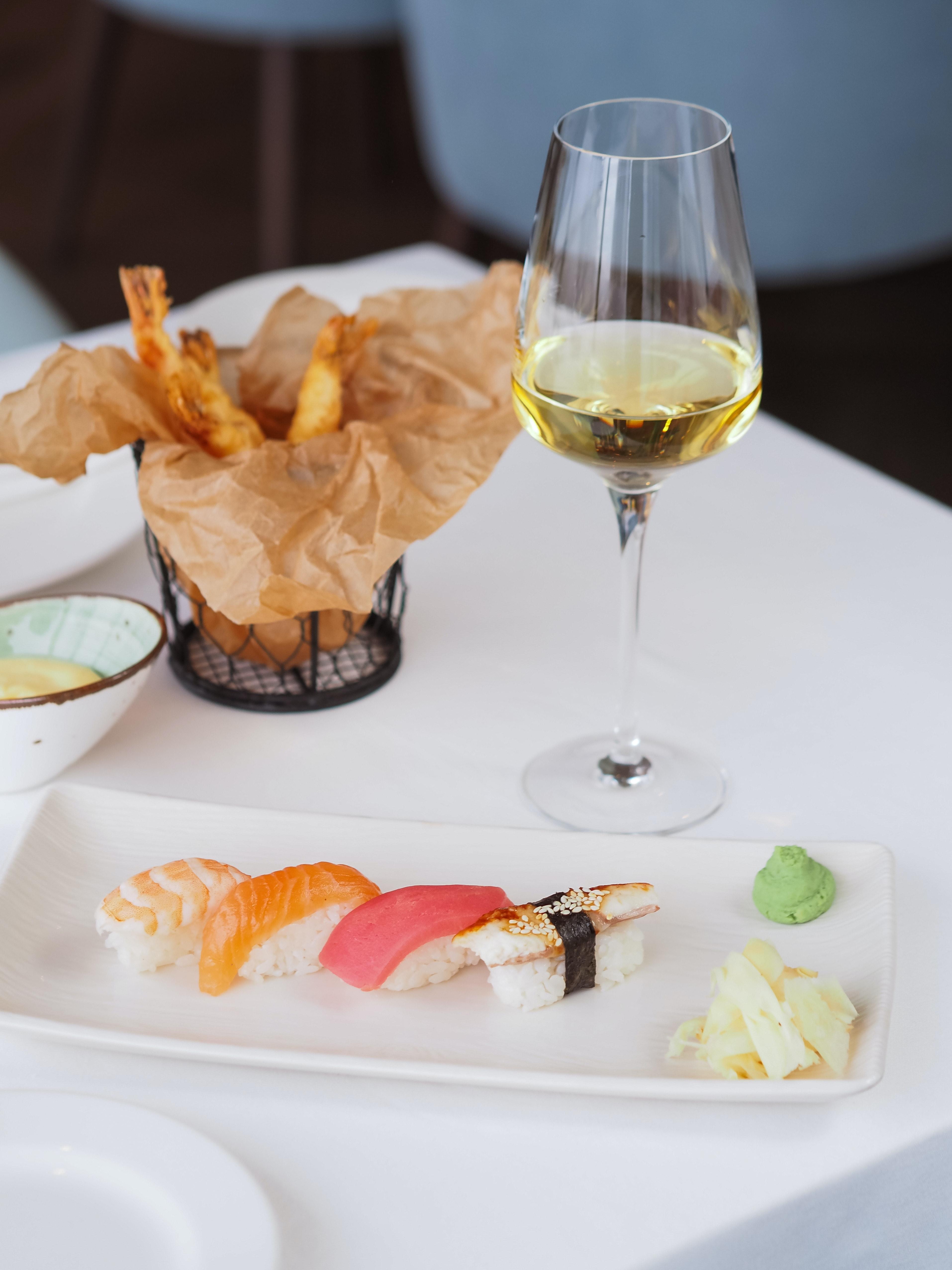 wine pairing with sushi