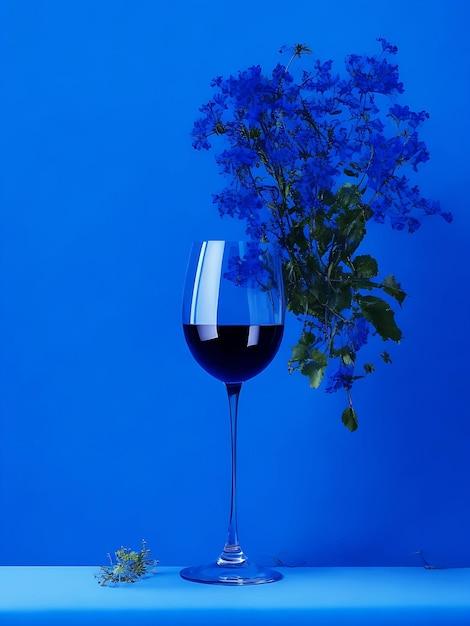wines in a blue bottle