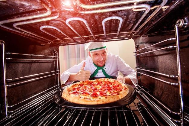 izza in the oven?