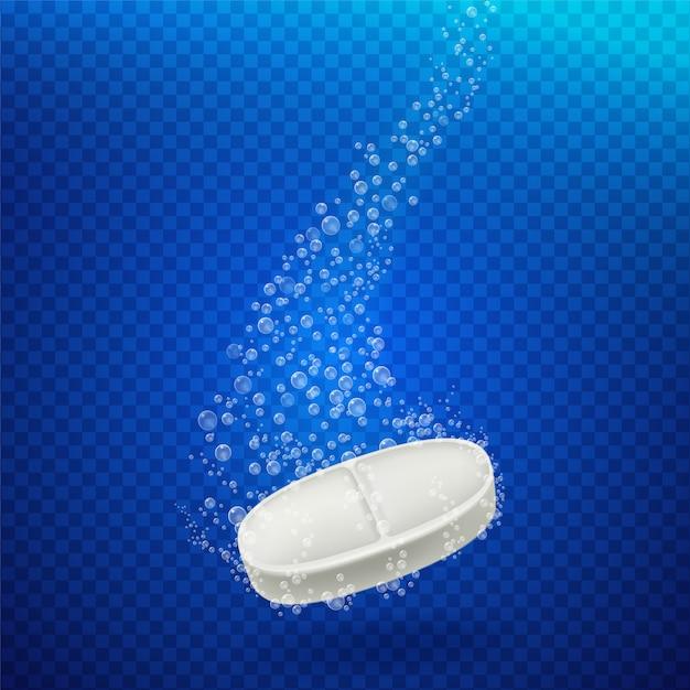 How long does aspirin take to dissolve in water? 