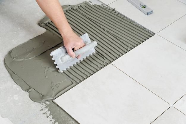 How Thick Should Adhesive Be For Floor Tiles 