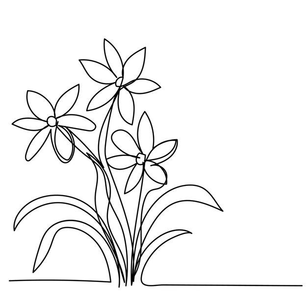  How To Draw A Field Of Flowers Step By Step 