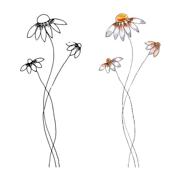  How To Draw A Field Of Flowers Step By Step 
