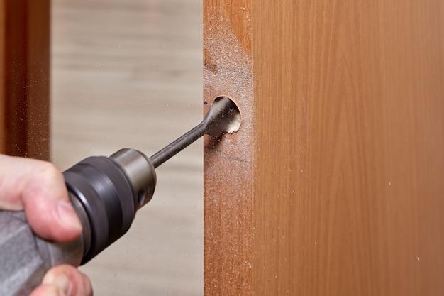 How To Drill Hole For Door Latch 