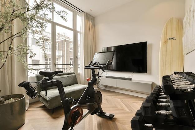  How To Hide Exercise Bike In Living Room 
