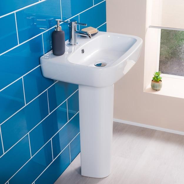  How To Install A Pedestal Sink With Floor Plumbing 