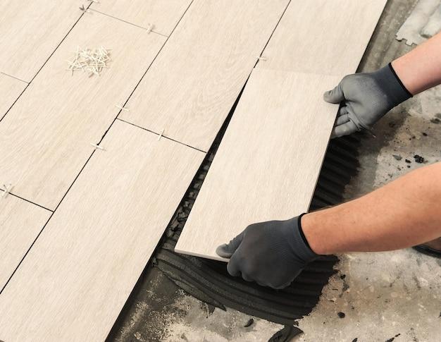 How To Install Ceramic Tile Over Vinyl Flooring 