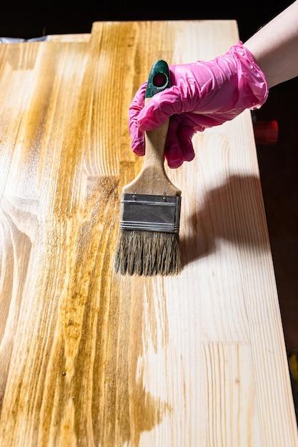 How To Remove Wood Stain From Paint Brush 
