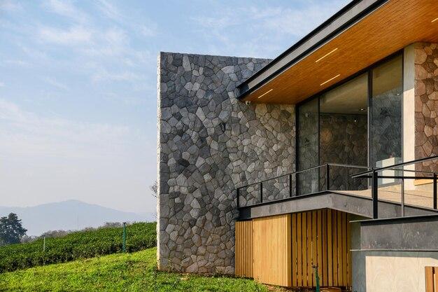  What Color Landscape Rock With Tan House 